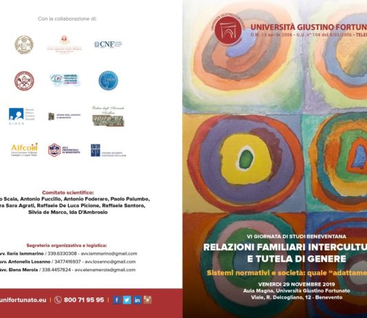 VI Giornata di studi beneventana sulle relazioni familiari interculturali e la tutela di genere.