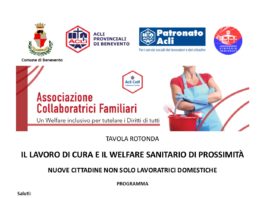EVENTO – IL LAVORO DI CURA E IL WELFARE SANITARIO DI PROSSIMITÀ. NUOVE CITTADINE, NON SOLO LAVORATRICI DOMESTICHE