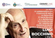 Apice, messa in ricordo del sindaco Luigi Bocchino a 19 anni dalla scomparsa