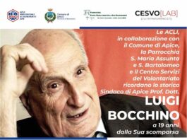 Apice, messa in ricordo del sindaco Luigi Bocchino a 19 anni dalla scomparsa