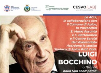 Apice, messa in ricordo del sindaco Luigi Bocchino a 19 anni dalla scomparsa
