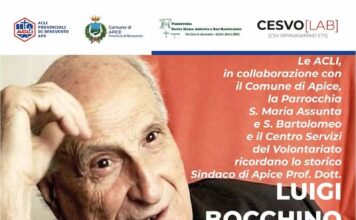Apice, messa in ricordo del sindaco Luigi Bocchino a 19 anni dalla scomparsa